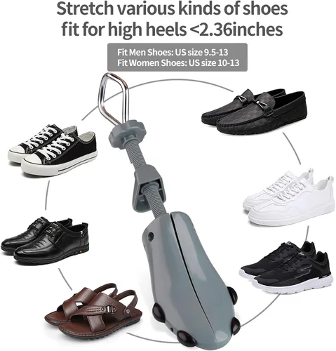 Miniatura 4 de Ensanchador de zapatos para mujeres y hombres, pies anchos, ajustable en 4 direcciones, ampliador de zapatos