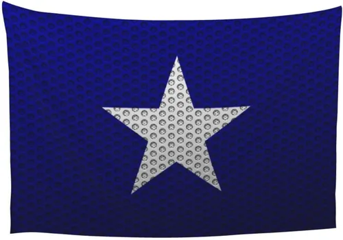 Miniatura 8 de LIFANGMI Mesh Style Bonnie Blue Flag Tapestry Wall Hanging 60x40 Inch Bedroom Living Room Dormitory Home Decoration Wall Tapestry