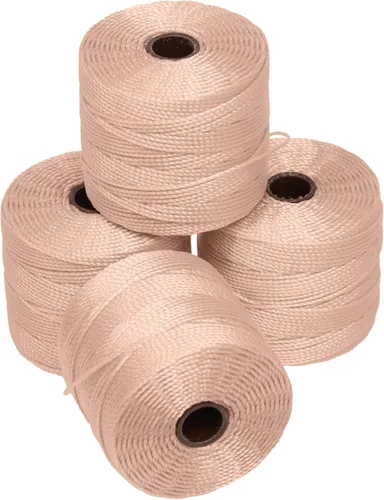 Miniatura 42 de The Beadsmith S-Lon Cordón para Cuentas – Cordón de Nylon Torcido de 0.5 mm para Ensartar, Paquete de 4, Mezcla de Neutrales Fríos, TEX210, 77
