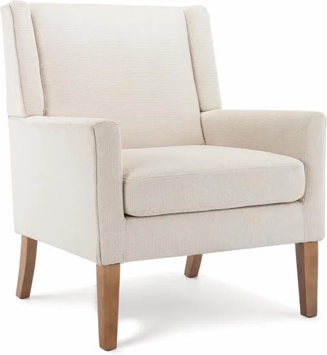 Miniatura 3 de Sillas de acento para sala de estar, sillas de sala de estar de madera y tela de mediados de siglo, sillón con brazos, sillas auxiliares para sala