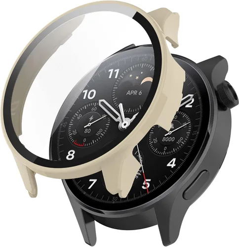 Miniatura 10 de [Paquete de 6] Senter Funda para xiaomi Watch S1 Pro Funda protectora de vidrio templado, PC duro de 360 °, antiarañazos, antipolvo, HD, funda 6