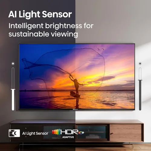 Miniatura 9 de Hisense 43" Serie E6 Cinema Hi-QLED 4K UHD Smart Fire TV (43E6QF, modelo 2025) - Sensor de luz AI, Dolby Vision · Atmos, control remoto por voz