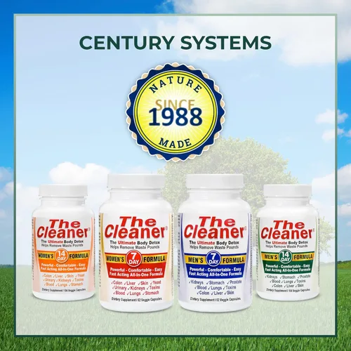 Miniatura 9 de Century Systems The Cleaner Detox, potente fórmula de limpieza interna completa de 14 días para mujeres, apoya la salud digestiva, 104 cápsulas
