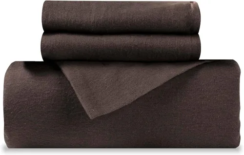 Miniatura 14 de Superior Juego de funda de edredón de franela de algodón, ropa de cama de algodón cepillado, cómodo y suave, juego de 2 piezas que incluye 1 funda