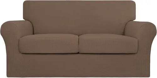 Miniatura 38 de Easy-Going - 4 piezas de funda elástica para sofá de gran tamaño para perros, lavable, para 3 cojines separados, protector de muebles elástico