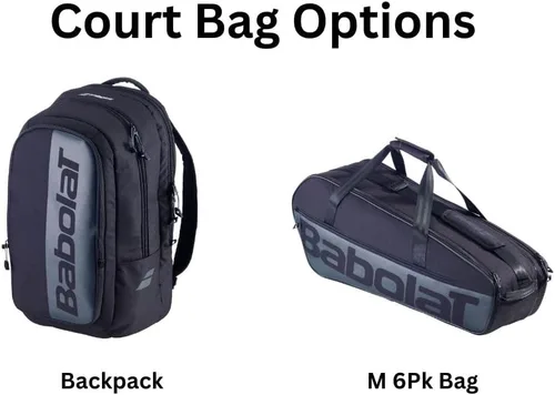 Miniatura 4 de Babolat Pure Strike Junior - Raqueta de tenis de 4ª generación de 26 pulgadas (gris carbón) con tu elección de color de cuerda