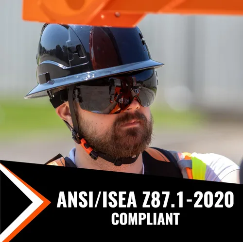 Miniatura 4 de Malta Dynamics APEX - Gafas de seguridad ANSI Z87 resistentes a la niebla para construcción, gafas protectoras antiarañazos Teñido