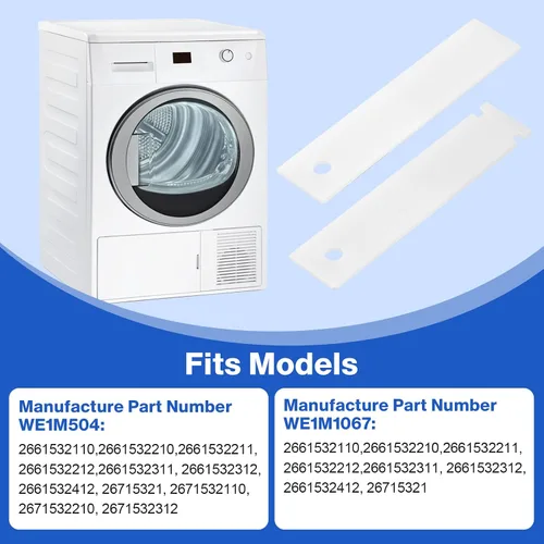 Miniatura 2 de WE1M333 Rodamiento de tambor de secadora Glide Slide de FreeCat, reemplaza WE1M504 PS755842 WE1M4811032671 AP3672582 WR17X11653 WR17X3093 WE1M1067