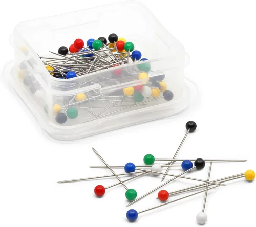 Miniatura 3 de Dritz 31 pines de bola de color, largos, 1-1/2 pulgadas (75 unidades), el paquete puede variar