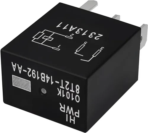 Miniatura 6 de Relé automotriz 8T2T-14B192-AA, 12 V CC de 4 pines, 2 unidades, repuesto OEM confiable, compatible con vehículos Ford seleccionados