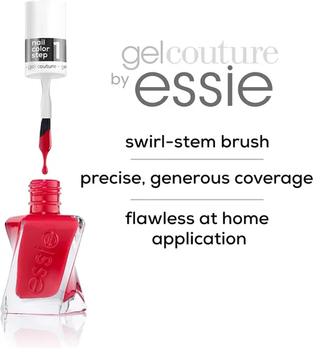 Miniatura 6 de essie Gel Couture - Capa superior con acabado de grado platino, 0.46 onzas (el embalaje puede variar) (paquete de 2)