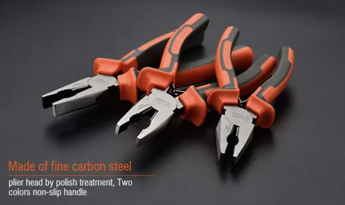 Miniatura 2 de Edward Tools Alicates combinados de 8 pulgadas - Mandíbulas de agarre extrafuertes mecanizadas - Alicates de corte lateral resistentes para cables