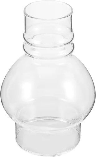 SEWACC Lámpara de aceite para chimenea, huracán, queroseno, pantalla a prueba de viento, lámpara de queroseno, globos transparentes de repuesto para