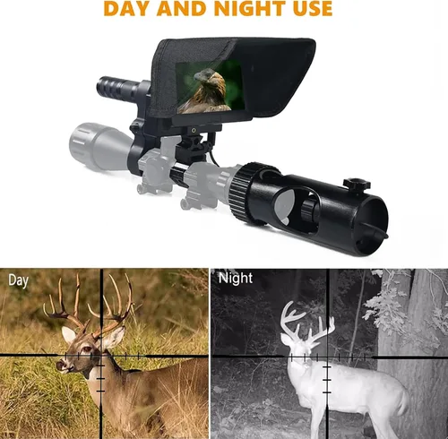 Miniatura 3 de Monocular de visión nocturna para adultos, pantalla de 4.3 pulgadas, 720P, video/foto, cámara de visión nocturna con linterna infrarroja infrarroja