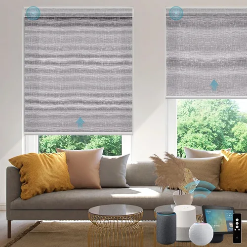 Miniatura 40 de SmartWings Persianas Enrollables Inteligentes Motorizadas con Filtro de Luz, Persianas Eléctricas con Control Remoto para Ventanas Compatibles