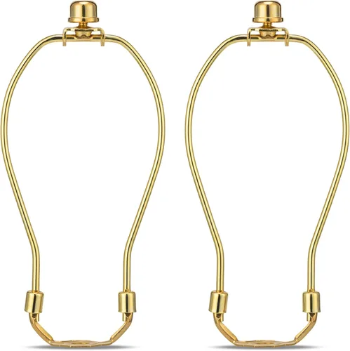 Juego de 2 soportes desmontables para arpa de lámpara de 7 pulgadas para lámparas de mesa y de pie, soporte resistente para pantalla de lámpara con