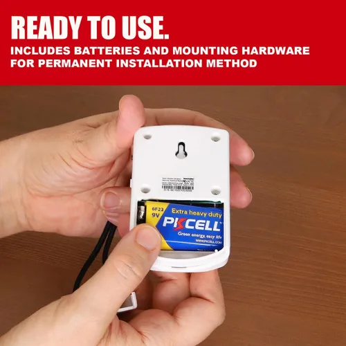Miniatura 7 de Securityman Alarma de manija de puerta con vibración de 130 dB activada por alarma de puerta portátil cuando se abre, perfecta para niños, niños