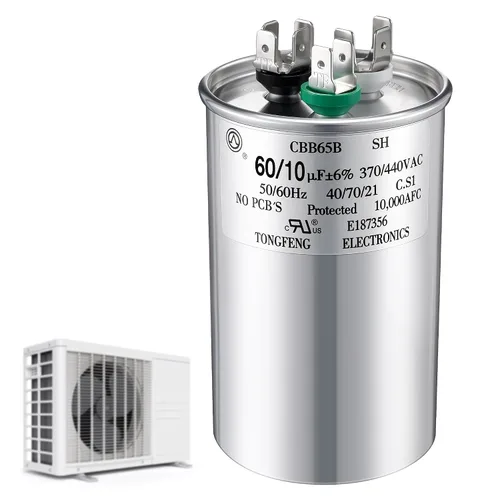 Miniatura 12 de 30/5 MFD uF 370/440V CBB65 Condensador redondo de doble funcionamiento para motor de CA, condensador HVAC, reemplazo de aire acondicionado, bomba