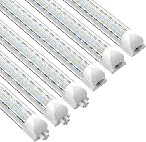 Miniatura 12 de CNSUNWAY - Luz LED de tienda de 2 pies, 20 W, 3000 lúmenes, lámpara LED T8 de luz diurna de 5000 K, forma de V, alto rendimiento, luces de tienda