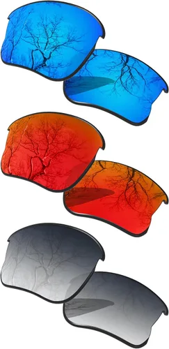 Miniatura 12 de ToughAsNails Juego de 3 lentes polarizadas de repuesto para Oakley Flak Jacket XLJ Pack