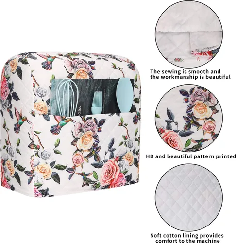 Miniatura 3 de KitchenAid - Funda para batidora, soporte de cocina compatible con mezcladores KitchenAid Hamilton de 5 a 8 cuartos de galón, funda acolchada