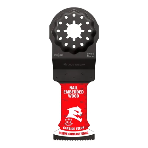 Miniatura 5 de Diablo Amped Steel Demon Starlock - Hoja oscilante de dientes de carburo para metal, ancho de corte de 1-1/4 pulgadas, profundidad de corte de 1-1/2