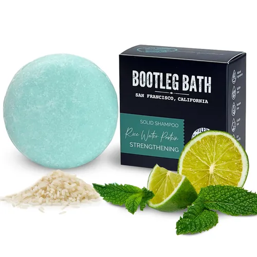 Miniatura 8 de Barra de champú hidratante con aceite de espino amarillo y extracto de aloe vera, vegano, sin sulfatos, sin ftalatos, sin parabenos, ecológico