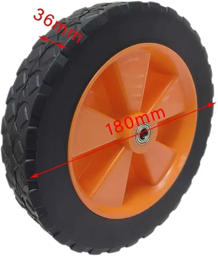 Miniatura 3 de predolo Rodamiento doble plegable de la rueda del reemplazo del carro de 7" para la carretilla del carro de la mano