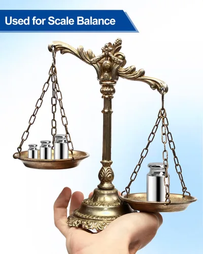 Miniatura 6 de UCEC Pesos de calibración para báscula digital, pesos de 50 g, peso de balance de acero inoxidable de precisión para laboratorio, calibración