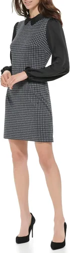 Miniatura 2 de Tommy Hilfiger Vestido acampanado con cuello Peter Pan para mujer