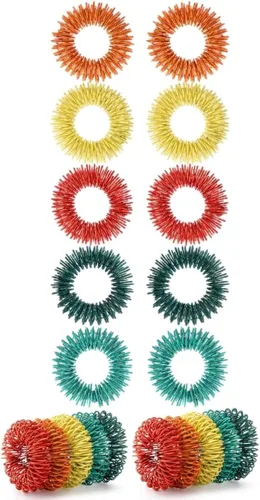 Miniatura 9 de Mr. Pen - Anillos sensoriales con puntas, paquete de 10, tonos de joya, juguetes sensoriales para aliviar el estrés, anillo para ansiedad