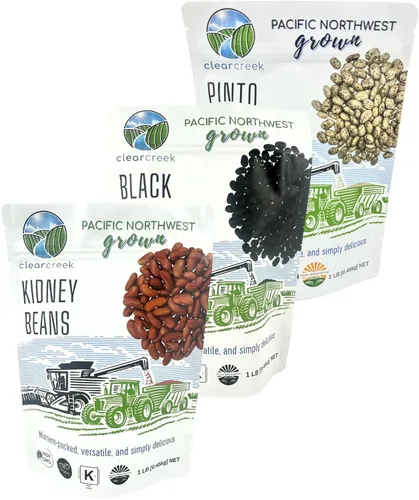 Miniatura 11 de CLEAR CREEK Frijoles certificados sin residuos de glifosato cultivados en Washington 25 libras Sin OMG Kosher Vegano No irradiado