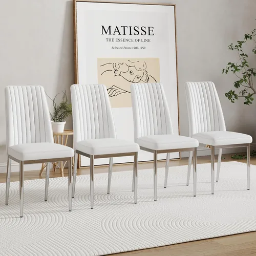 Miniatura 19 de Sillas De Comedor Juego de 4 Sillas De Comedor Juego de 4 Sillas De Comedor para Comedor, Juego de 4 Sillas De Comedor para Comedor, Cocina, Sala