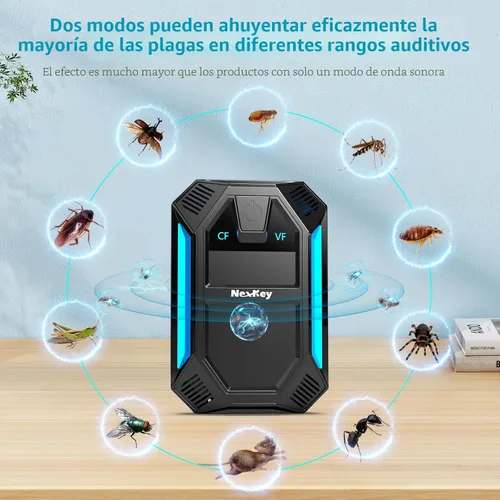 Miniatura 2 de Repelente ultrasónico de plagas e insectos, repelente ultrasónico para cucarachas, roedores, ratones, insectos, mosquitos, ratones, arañas