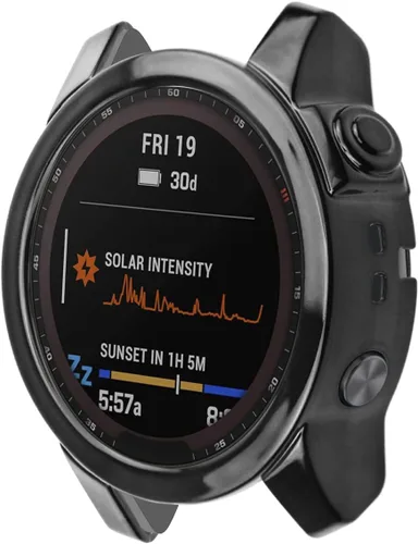 Miniatura 4 de Funda protectora de pantalla compatible con Garmin Fenix 7/Fenix 7 Solar/Fenix 7 Sapphire Solar Smartwatch Accesorios TenCloud Covers Funda