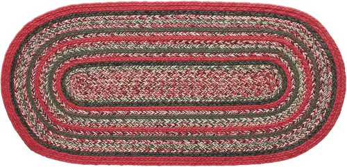 Miniatura 3 de VHC Brands Forrester - Decoración rústica de Navidad tejida a rayas para interiores y exteriores, para baño, cocina, fregadero, entrada, alfombra