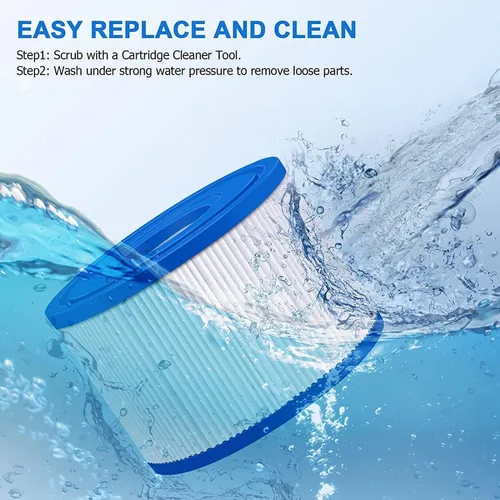 Miniatura 6 de KGC Paquete de 2 filtros de bañera de hidromasaje tipo VI compatibles con filtros Coleman Salu spa Lay-Z-Spa, repuesto para cartuchos de filtro