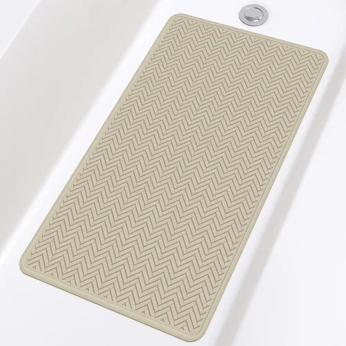 Miniatura 18 de OTHWAY Alfombra de Bañera Antideslizante, Alfombra de Baño de Goma Extra Larga para Bañera, Lavable a Máquina, Tapete Antideslizante para Ducha