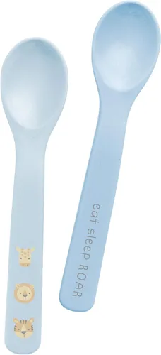 Miniatura 14 de Stephen Joseph Juego de cucharas de silicona para bebés, cucharas de alimentación de primera etapa para bebés, juego de cucharas fomenta
