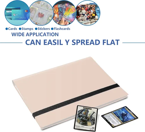 Miniatura 3 de Carpeta de tarjetas coleccionables de 9 bolsillos, libro de tarjetas premium para 360 tarjetas, álbum de tarjetas resistente para tarjetas