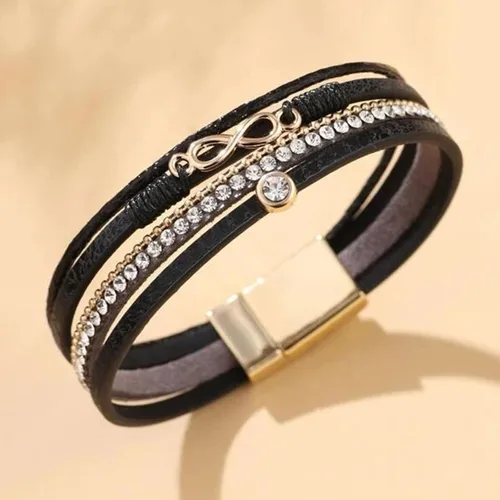 Miniatura 4 de Long tiantian Leather Wrap Bracelets for Women Trendy Beaded Bracelets Boho Jewelry for Women Pulseras para Mujer Stackable Cuff Stone Charm