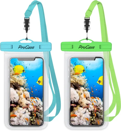 Miniatura 7 de ProCase Paquete de 2 fundas impermeables para teléfono, bolsa seca universal subacuática de 7 pulgadas para iPhone 17 Air 16 15 14 13 Pro Plus Max