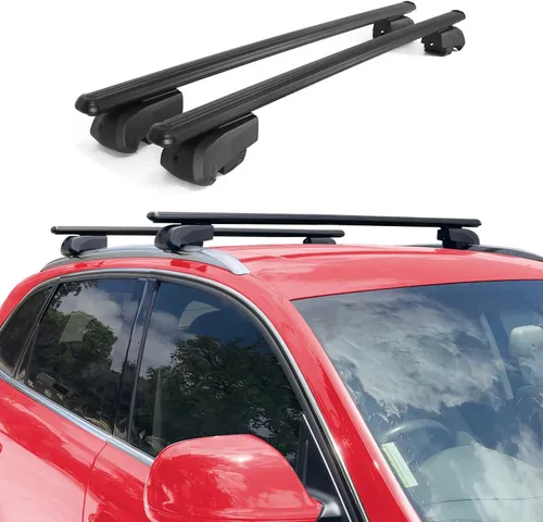 Miniatura 2 de OMAC Portaequipajes con cerradura para Mazda CX-9 2016-2023, antirrobo negro para viajes, kayak, canoa, surf, esquí, snowboard, camping