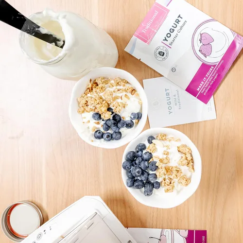 Miniatura 6 de Cultures for Health Cultivo de inicio de yogur tradicional 4 paquetes de inicio termófilo de ajuste directo Maquillar hasta 12 tazas de yogur