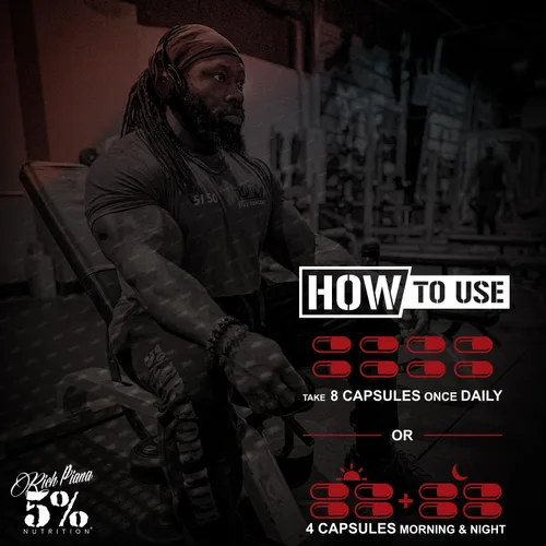 Miniatura 5 de 5% Nutrition Rich Piana Joint Defender Suplemento máximo de apoyo articular Colágeno, glucosamina, condroitina, curcumina de cúrcuma con pimienta