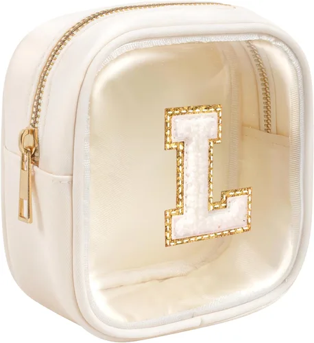 Miniatura 26 de KOTORA Bolsa de Maquillaje Inicial, Bolsa de Viaje de Artículos de Aseo, Bolsa de Maquillaje Transparente, Bolsas de Cosméticos Organizadoras