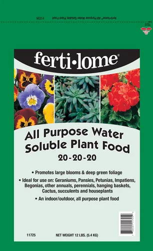 Miniatura 6 de Fertilome (11721) Alimento vegetal soluble en agua para todo propósito 20-20-20 (1.5 lb.)