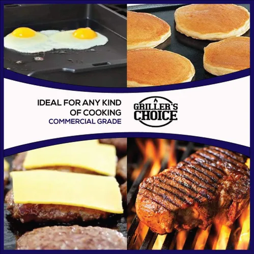 Miniatura 3 de Griller's Choice - Juego de espátulas para plancha de acero inoxidable, duradero, calidad comercial, apto para lavavajillas, ideal para Hibachi