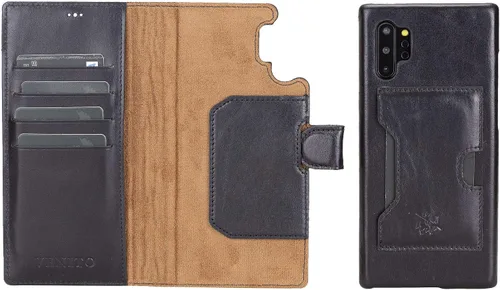 Miniatura 126 de Venito Florence - Funda de piel compatible con Samsung Galaxy S9, extra segura con bloqueo RFID, cartera desmontable para teléfono (gris decolorado)