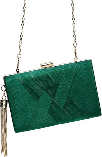 Miniatura 2 de CARIEDO Bolso de mano de noche para mujer, de tela manchada, para boda, graduación, noche, fiesta, F
